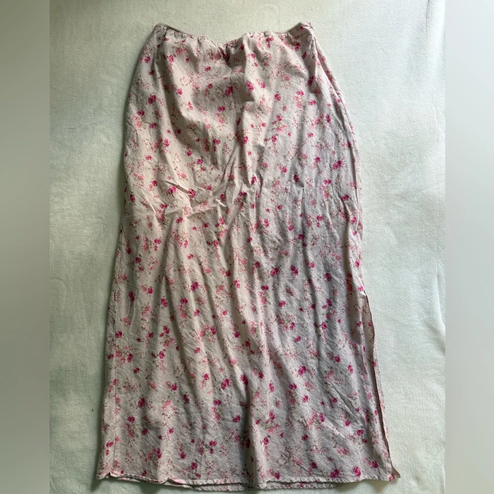 Pink Rose | Floral Matching Skirt Set